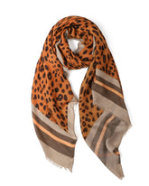 Estelle Leopard in Bronze Autumn/Winter Scarf